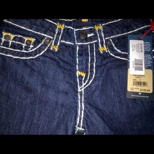 NWT. True Religion kids jeans, size 6.